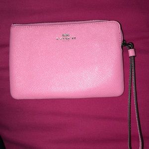 Coach Hot pink Wristlet
